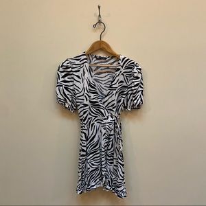 Zara Zebra Tie Dress